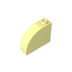 Brick Curved 1 x 3 x 2 #33243 Brick Curved 1 x 3 x 2 #33243 - 33-Bright Light Yellow Lego Block Sets Alternative