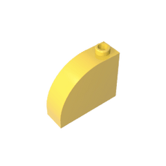 Brick Curved 1 x 3 x 2 #33243 Brick Curved 1 x 3 x 2 #33243 - 30-Yellow Lego Block Sets Alternative