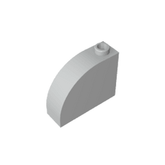 Brick Curved 1 x 3 x 2 #33243 Brick Curved 1 x 3 x 2 #33243 - 71-Light Bluish Gray Lego Block Sets Alternative