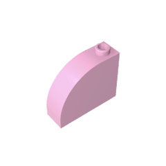 Brick Curved 1 x 3 x 2 #33243 Brick Curved 1 x 3 x 2 #33243 - 11-Bright Pink Lego Block Sets Alternative