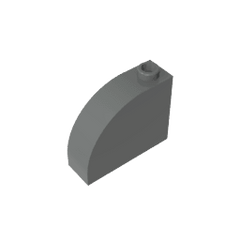 Brick Curved 1 x 3 x 2 #33243 Brick Curved 1 x 3 x 2 #33243 - 72-Dark Bluish Gray Lego Block Sets Alternative