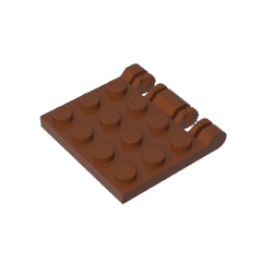 Hinge Plate 3 x 4 Locking Dual 2 Finger #44570 Hinge Plate 3 x 4 Locking Dual 2 Finger #44570 - 81-Reddish Brown Lego Block Sets Alternative