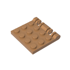 Hinge Plate 3 x 4 Locking Dual 2 Finger #44570 Hinge Plate 3 x 4 Locking Dual 2 Finger #44570 - 84-Medium Dark Flesh Lego Block Sets Alternative