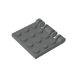 Hinge Plate 3 x 4 Locking Dual 2 Finger #44570 Hinge Plate 3 x 4 Locking Dual 2 Finger #44570 - 72-Dark Bluish Gray Lego Block Sets Alternative