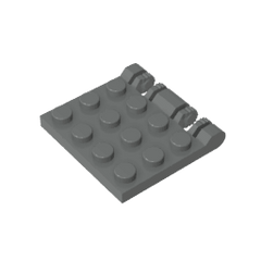 Hinge Plate 3 x 4 Locking Dual 2 Finger #44570 Hinge Plate 3 x 4 Locking Dual 2 Finger #44570 - 72-Dark Bluish Gray Lego Block Sets Alternative
