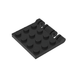 Hinge Plate 3 x 4 Locking Dual 2 Finger #44570 Hinge Plate 3 x 4 Locking Dual 2 Finger #44570 - 80-Black Lego Block Sets Alternative