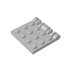Hinge Plate 3 x 4 Locking Dual 2 Finger #44570 Hinge Plate 3 x 4 Locking Dual 2 Finger #44570 - 71-Light Bluish Gray Lego Block Sets Alternative