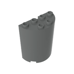Cylinder Half 2 x 4 x 4 #6218 Cylinder Half 2 x 4 x 4 #6218 - 72-Dark Bluish Gray Lego Block Sets Alternative