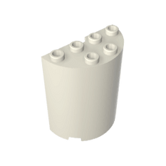 Cylinder Half 2 x 4 x 4 #6218 Cylinder Half 2 x 4 x 4 #6218 - 90-White Lego Block Sets Alternative