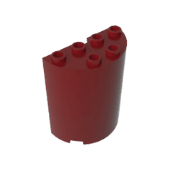 Cylinder Half 2 x 4 x 4 #6218 Cylinder Half 2 x 4 x 4 #6218 - 14-Dark Red Lego Block Sets Alternative