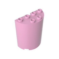 Cylinder Half 2 x 4 x 4 #6218 Cylinder Half 2 x 4 x 4 #6218 - 11-Bright Pink Lego Block Sets Alternative