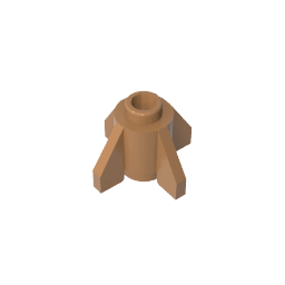Brick Round 1 x 1 with Fins, Open Stud #4588 Brick Round 1 x 1 with Fins, Open Stud #4588 - 84-Medium Dark Flesh Lego Block Sets Alternative