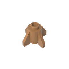Brick Round 1 x 1 with Fins, Open Stud #4588 Brick Round 1 x 1 with Fins, Open Stud #4588 - 84-Medium Dark Flesh Lego Block Sets Alternative