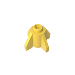 Brick Round 1 x 1 with Fins, Open Stud #4588 Brick Round 1 x 1 with Fins, Open Stud #4588 - 30-Yellow Lego Block Sets Alternative