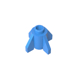 Brick Round 1 x 1 with Fins, Open Stud #4588 Brick Round 1 x 1 with Fins, Open Stud #4588 - 51-Dark Azure Lego Block Sets Alternative