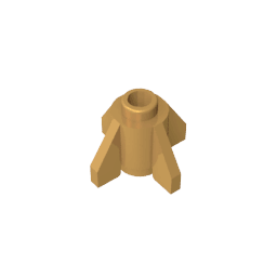 Brick Round 1 x 1 with Fins, Open Stud #4588 Brick Round 1 x 1 with Fins, Open Stud #4588 - 35-Pearl Gold Lego Block Sets Alternative