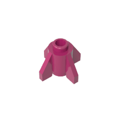 Brick Round 1 x 1 with Fins, Open Stud #4588 Brick Round 1 x 1 with Fins, Open Stud #4588 - 13-Magenta Lego Block Sets Alternative