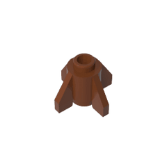 Brick Round 1 x 1 with Fins, Open Stud #4588 Brick Round 1 x 1 with Fins, Open Stud #4588 - 81-Reddish Brown Lego Block Sets Alternative