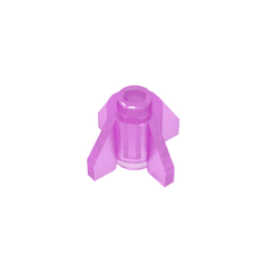 Brick Round 1 x 1 with Fins, Open Stud #4588 Brick Round 1 x 1 with Fins, Open Stud #4588 - 111-Trans Dark Pink Lego Block Sets Alternative