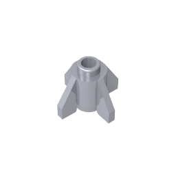 Brick Round 1 x 1 with Fins, Open Stud #4588 Brick Round 1 x 1 with Fins, Open Stud #4588 - 73-Flat Silver Lego Block Sets Alternative