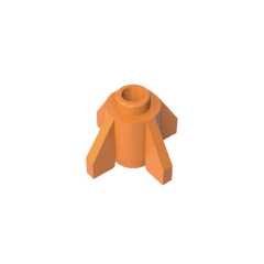 Brick Round 1 x 1 with Fins, Open Stud #4588 Brick Round 1 x 1 with Fins, Open Stud #4588 - 21-Orange Lego Block Sets Alternative