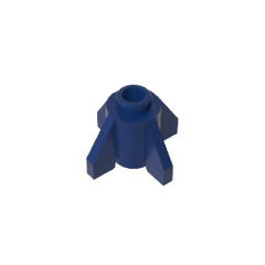 Brick Round 1 x 1 with Fins, Open Stud #4588 Brick Round 1 x 1 with Fins, Open Stud #4588 - 55-Dark Blue Lego Block Sets Alternative