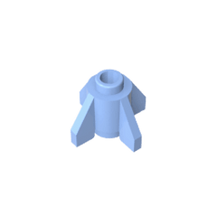 Brick Round 1 x 1 with Fins, Open Stud #4588 Brick Round 1 x 1 with Fins, Open Stud #4588 - 53-Bright Light Blue Lego Block Sets Alternative