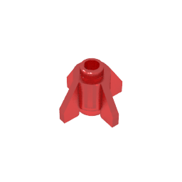 Brick Round 1 x 1 with Fins, Open Stud #4588 Brick Round 1 x 1 with Fins, Open Stud #4588 - 110-Trans Red Lego Block Sets Alternative