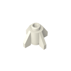 Brick Round 1 x 1 with Fins, Open Stud #4588 Brick Round 1 x 1 with Fins, Open Stud #4588 - 90-White Lego Block Sets Alternative
