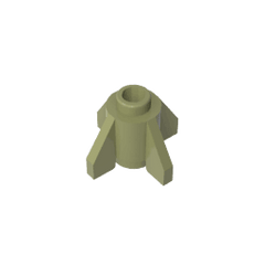 Brick Round 1 x 1 with Fins, Open Stud #4588 Brick Round 1 x 1 with Fins, Open Stud #4588 - 49-Olive Green Lego Block Sets Alternative