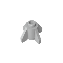 Brick Round 1 x 1 with Fins, Open Stud #4588 Brick Round 1 x 1 with Fins, Open Stud #4588 - 71-Light Bluish Gray Lego Block Sets Alternative