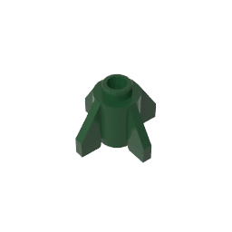 Brick Round 1 x 1 with Fins, Open Stud #4588 Brick Round 1 x 1 with Fins, Open Stud #4588 - 47-Dark Green Lego Block Sets Alternative