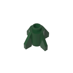 Brick Round 1 x 1 with Fins, Open Stud #4588 Brick Round 1 x 1 with Fins, Open Stud #4588 - 47-Dark Green Lego Block Sets Alternative