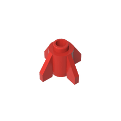 Brick Round 1 x 1 with Fins, Open Stud #4588 Brick Round 1 x 1 with Fins, Open Stud #4588 - 10-Red Lego Block Sets Alternative