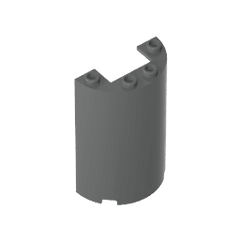 Cylinder Half 2 x 4 x 5 with 1 x 2 cutout #85941 Cylinder Half 2 x 4 x 5 with 1 x 2 cutout #85941 - 72-Dark Bluish Gray Lego Block Sets Alternative