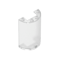 Cylinder Half 2 x 4 x 5 with 1 x 2 cutout #85941 Cylinder Half 2 x 4 x 5 with 1 x 2 cutout #85941 - 180-Trans Clear Lego Block Sets Alternative