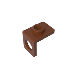 Minifig Neckwear Bracket [One Stud] #42446 Minifig Neckwear Bracket [One Stud] #42446 - 81-Reddish Brown Lego Block Sets Alternative