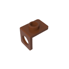 Minifig Neckwear Bracket [One Stud] #42446 Minifig Neckwear Bracket [One Stud] #42446 - 81-Reddish Brown Lego Block Sets Alternative