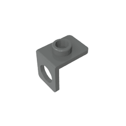Minifig Neckwear Bracket [One Stud] #42446 Minifig Neckwear Bracket [One Stud] #42446 - 72-Dark Bluish Gray Lego Block Sets Alternative