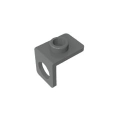 Minifig Neckwear Bracket [One Stud] #42446 Minifig Neckwear Bracket [One Stud] #42446 - 72-Dark Bluish Gray Lego Block Sets Alternative