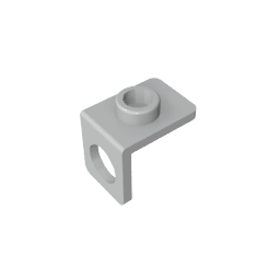 Minifig Neckwear Bracket [One Stud] #42446 Minifig Neckwear Bracket [One Stud] #42446 - 71-Light Bluish Gray Lego Block Sets Alternative