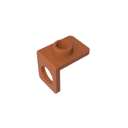 Minifig Neckwear Bracket [One Stud] #42446 Minifig Neckwear Bracket [One Stud] #42446 - 83-Dark Orange Lego Block Sets Alternative