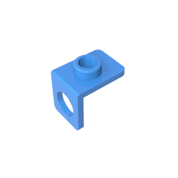 Minifig Neckwear Bracket [One Stud] #42446 Minifig Neckwear Bracket [One Stud] #42446 - 51-Dark Azure Lego Block Sets Alternative