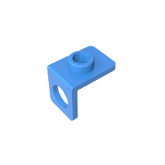 Minifig Neckwear Bracket [One Stud] #42446 Minifig Neckwear Bracket [One Stud] #42446 - 51-Dark Azure Lego Block Sets Alternative