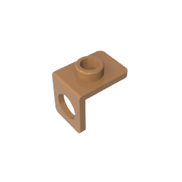 Minifig Neckwear Bracket [One Stud] #42446 Minifig Neckwear Bracket [One Stud] #42446 - 84-Medium Dark Flesh Lego Block Sets Alternative