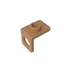 Minifig Neckwear Bracket [One Stud] #42446 Minifig Neckwear Bracket [One Stud] #42446 - 84-Medium Dark Flesh Lego Block Sets Alternative