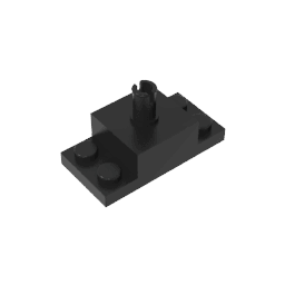 Brick Special 2 x 2 with Top Pin and 1 x 2 Side Plates #30592 Brick Special 2 x 2 with Top Pin and 1 x 2 Side Plates #30592 - 80-Black Lego Block Sets Alternative
