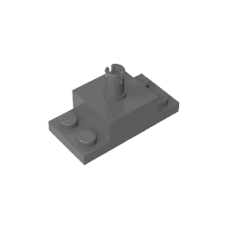 Brick Special 2 x 2 with Top Pin and 1 x 2 Side Plates #30592 Brick Special 2 x 2 with Top Pin and 1 x 2 Side Plates #30592 - 72-Dark Bluish Gray Lego Block Sets Alternative