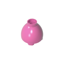 Brick Round 2 x 2 x 1 1/3 Inverted #24947 Brick Round 2 x 2 x 1 1/3 Inverted #24947 - 12-Dark Pink Lego Block Sets Alternative