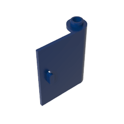 Door 1 x 3 x 3 Right – Open Between Top and Bottom Hinge #60657 Door 1 x 3 x 3 Right – Open Between Top and Bottom Hinge #60657 - 55-Dark Blue Lego Block Sets Alternative